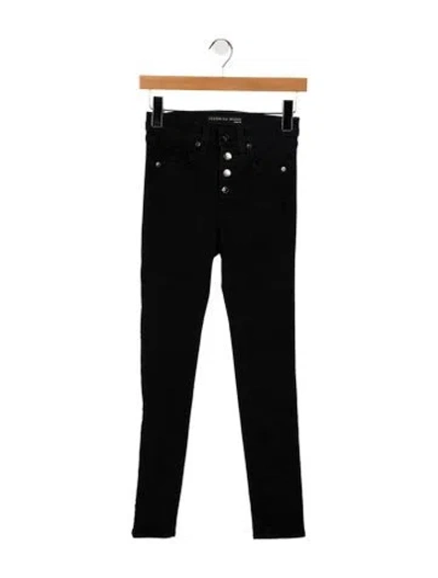 Pre-owned Veronica Beard Mid-rise Skinny Leg Jeans In Black