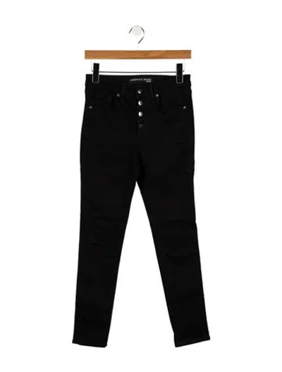 Pre-owned Veronica Beard Mid-rise Skinny Leg Jeans In Black