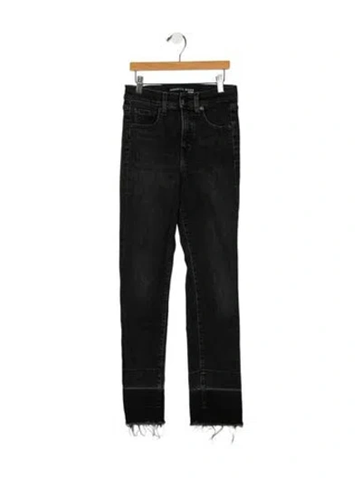 Pre-owned Veronica Beard Mid-rise Skinny Leg Jeans In Black