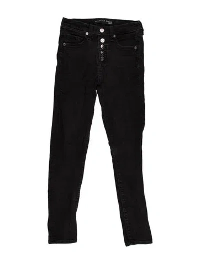 Pre-owned Veronica Beard Mid-rise Skinny Leg Jeans In Black