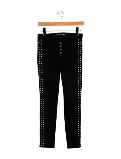 Pre-owned Veronica Beard Mid-rise Skinny Leg Jeans In Black