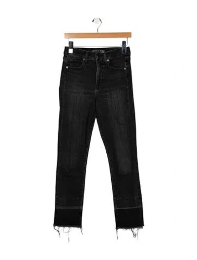 Pre-owned Veronica Beard Mid-rise Skinny Leg Jeans In Black