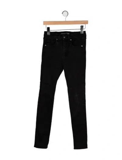 Pre-owned Veronica Beard Mid-rise Skinny Leg Jeans In Black