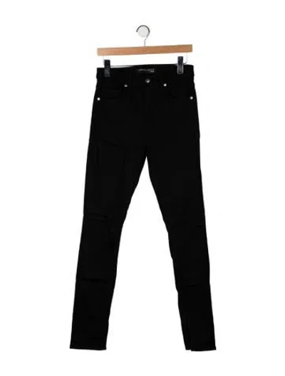 Pre-owned Veronica Beard Mid-rise Skinny Leg Jeans In Black