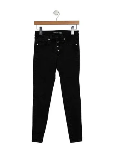 Pre-owned Veronica Beard Mid-rise Skinny Leg Jeans In Black
