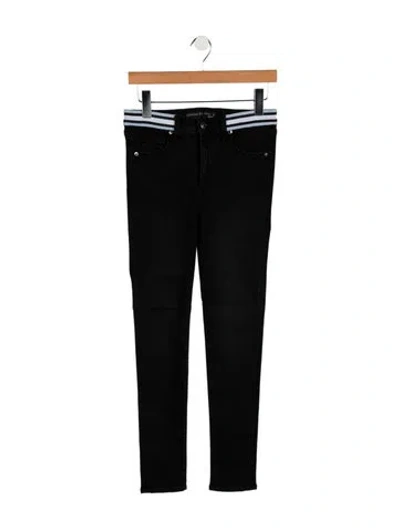 Pre-owned Veronica Beard Mid-rise Skinny Leg Jeans In Black