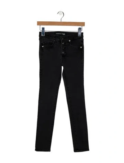 Pre-owned Veronica Beard Mid-rise Skinny Leg Jeans In Black