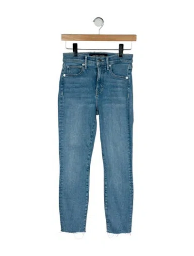 Pre-owned Veronica Beard Mid-rise Skinny Leg Jeans In Blue