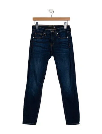 Pre-owned Veronica Beard Mid-rise Skinny Leg Jeans In Blue