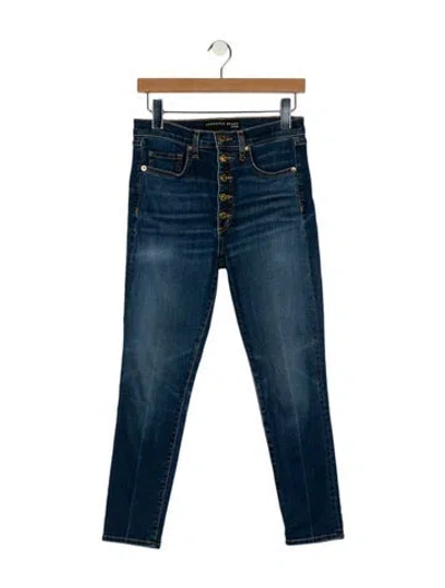Pre-owned Veronica Beard Mid-rise Skinny Leg Jeans In Blue