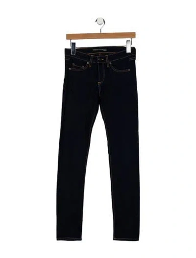 Pre-owned Veronica Beard Mid-rise Skinny Leg Jeans In Blue