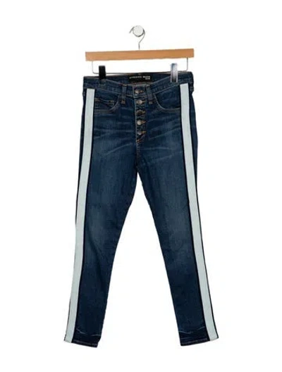 Pre-owned Veronica Beard Mid-rise Skinny Leg Jeans In Blue