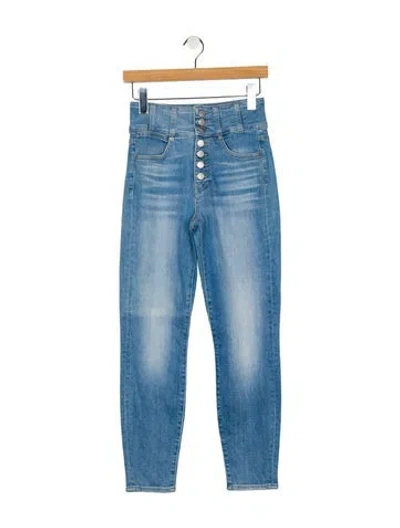 Pre-owned Veronica Beard Mid-rise Skinny Leg Jeans In Blue