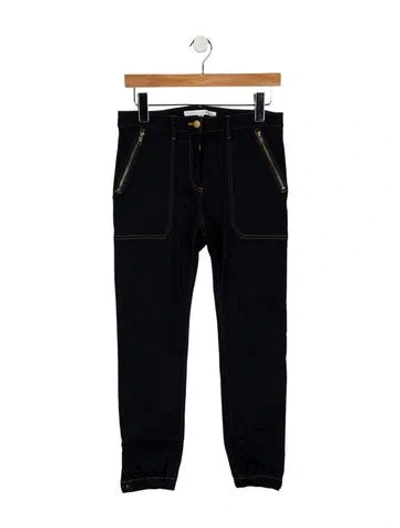 Pre-owned Veronica Beard Mid-rise Skinny Leg Jeans In Blue