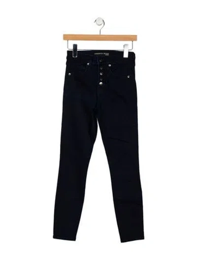 Pre-owned Veronica Beard Mid-rise Skinny Leg Jeans In Blue