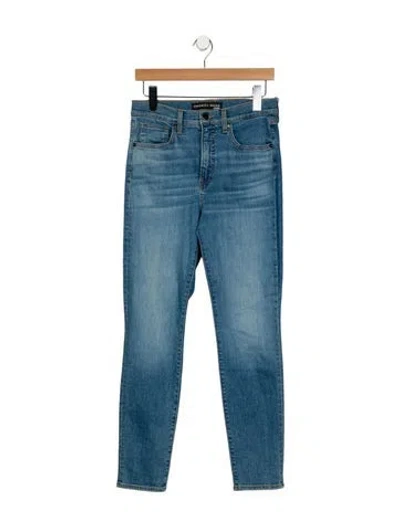 Pre-owned Veronica Beard Mid-rise Skinny Leg Jeans In Blue
