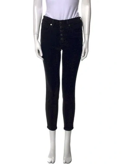 Pre-owned Veronica Beard Mid-rise Skinny Leg Jeans In Blue
