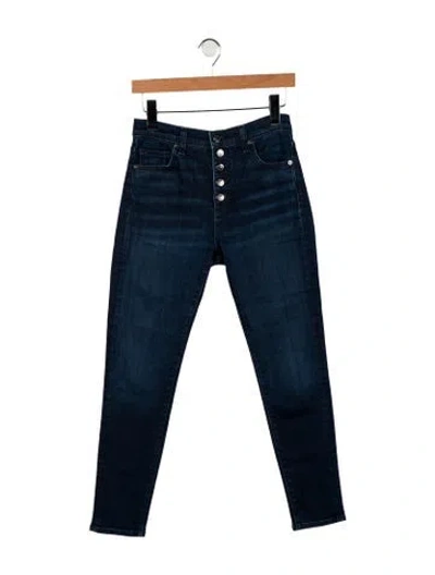 Pre-owned Veronica Beard Mid-rise Skinny Leg Jeans In Blue