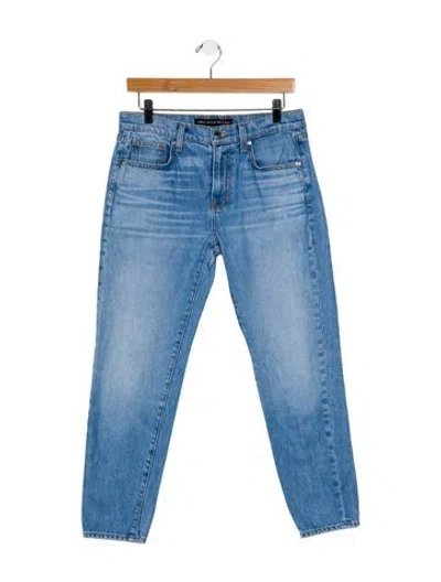 Pre-owned Veronica Beard Mid-rise Skinny Leg Jeans In Blue