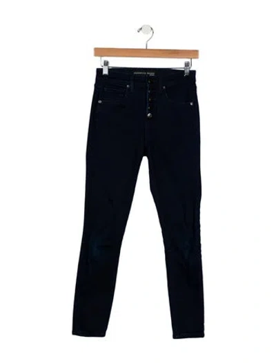 Pre-owned Veronica Beard Mid-rise Skinny Leg Jeans In Blue
