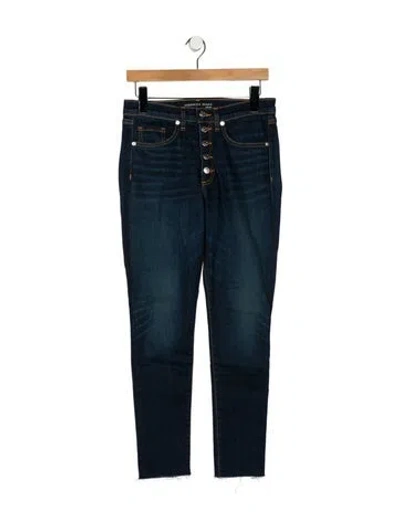 Pre-owned Veronica Beard Mid-rise Skinny Leg Jeans In Blue