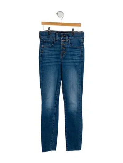 Pre-owned Veronica Beard Mid-rise Skinny Leg Jeans In Blue