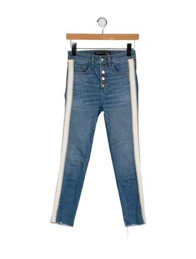 Pre-owned Veronica Beard Mid-rise Skinny Leg Jeans In Blue