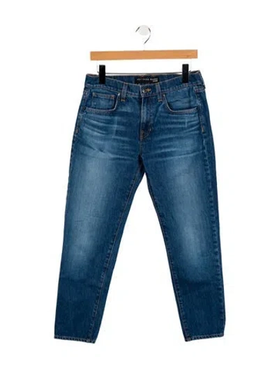 Pre-owned Veronica Beard Mid-rise Skinny Leg Jeans In Blue