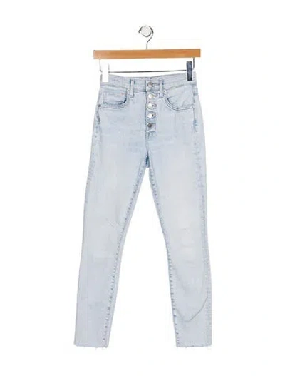 Pre-owned Veronica Beard Mid-rise Skinny Leg Jeans In Blue