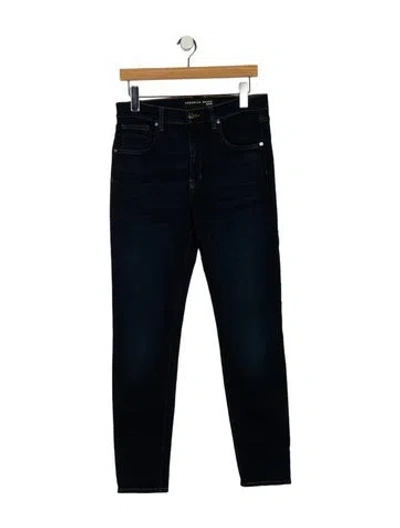 Pre-owned Veronica Beard Mid-rise Skinny Leg Jeans In Blue