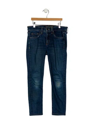 Pre-owned Veronica Beard Mid-rise Skinny Leg Jeans In Blue
