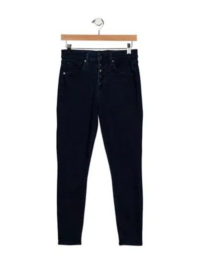 Pre-owned Veronica Beard Mid-rise Skinny Leg Jeans In Blue