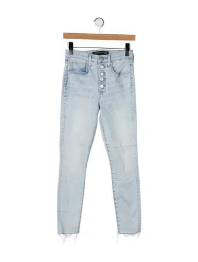 Pre-owned Veronica Beard Mid-rise Skinny Leg Jeans In Blue