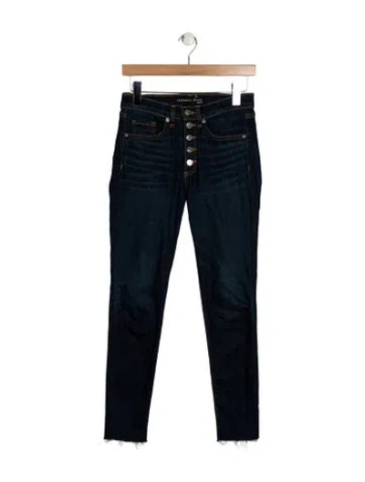 Pre-owned Veronica Beard Mid-rise Skinny Leg Jeans In Blue