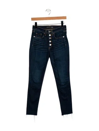 Pre-owned Veronica Beard Mid-rise Skinny Leg Jeans In Blue