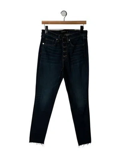 Pre-owned Veronica Beard Mid-rise Skinny Leg Jeans In Blue