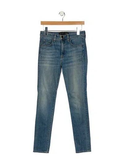 Pre-owned Veronica Beard Mid-rise Skinny Leg Jeans In Blue
