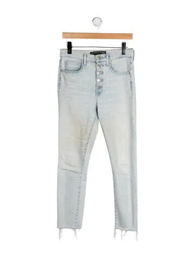 Pre-owned Veronica Beard Mid-rise Skinny Leg Jeans In Blue