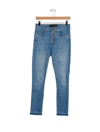 Pre-owned Veronica Beard Mid-rise Skinny Leg Jeans In Blue