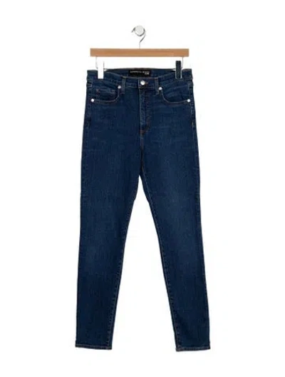 Pre-owned Veronica Beard Mid-rise Skinny Leg Jeans In Blue