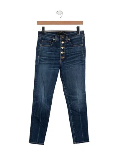 Pre-owned Veronica Beard Mid-rise Skinny Leg Jeans In Blue