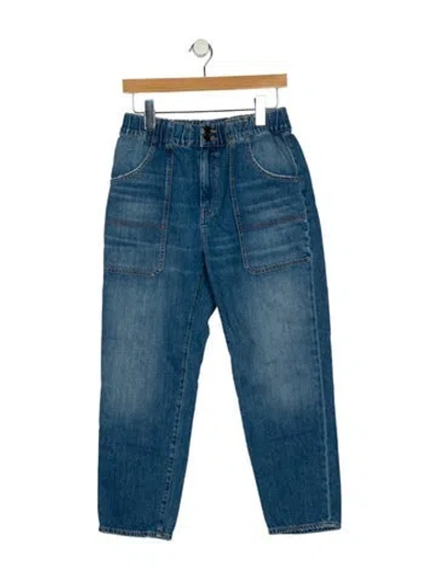 Pre-owned Veronica Beard Mid-rise Skinny Leg Jeans In Blue