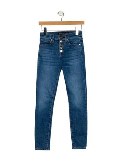Pre-owned Veronica Beard Mid-rise Skinny Leg Jeans In Blue