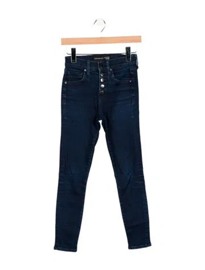 Pre-owned Veronica Beard Mid-rise Skinny Leg Jeans In Blue
