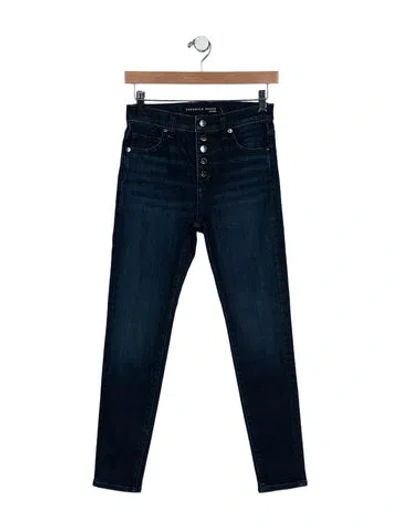 Pre-owned Veronica Beard Mid-rise Skinny Leg Jeans In Blue