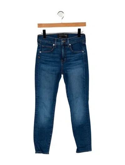 Pre-owned Veronica Beard Mid-rise Skinny Leg Jeans In Blue