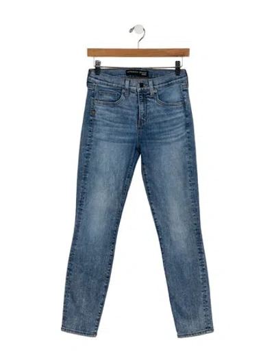 Pre-owned Veronica Beard Mid-rise Skinny Leg Jeans In Blue
