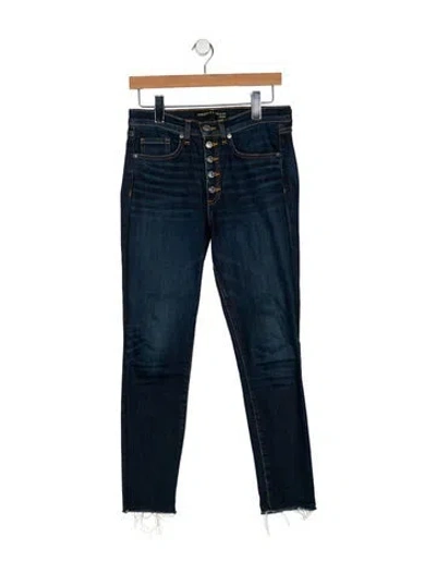 Pre-owned Veronica Beard Mid-rise Skinny Leg Jeans In Blue