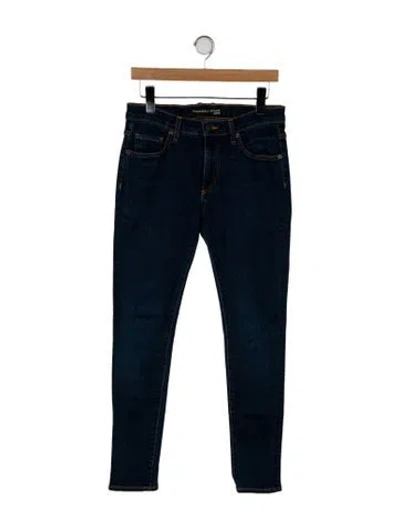 Pre-owned Veronica Beard Mid-rise Skinny Leg Jeans In Blue