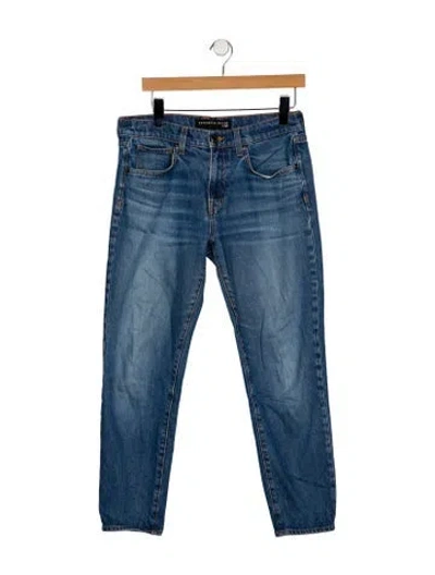 Pre-owned Veronica Beard Mid-rise Skinny Leg Jeans In Blue